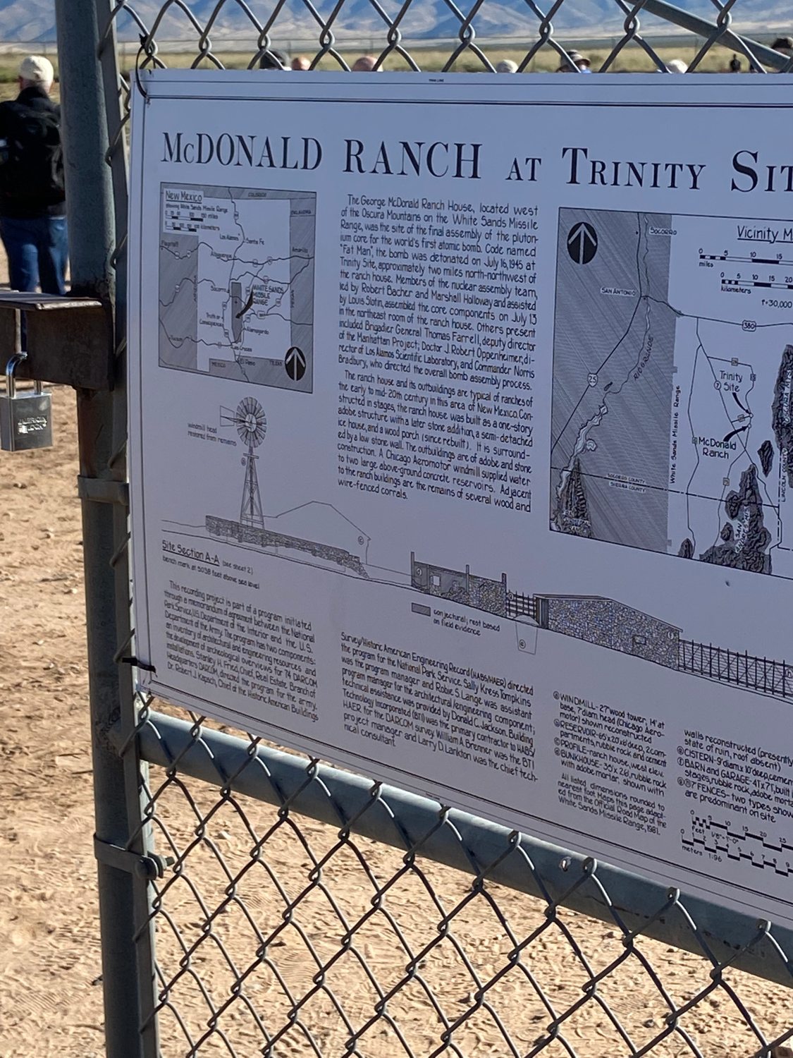 McDonald Ranch historical interpretive marker
